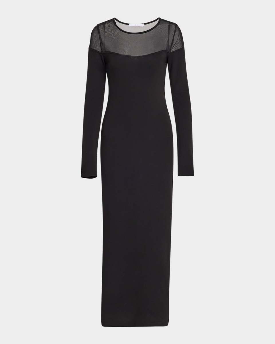 Dania Long Sheer Body-Con Dress